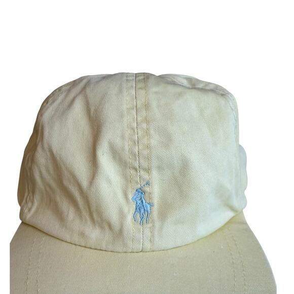 Polo Ralph Lauren Baseball Cap Pale Yellow - Picture 2 of 4